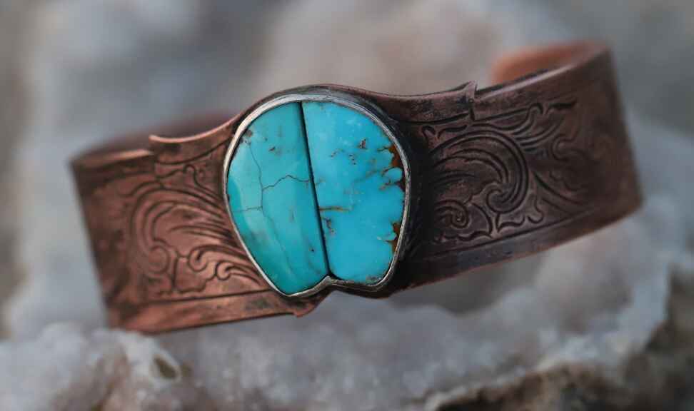 SEL-Copper&TurquoiseHoofBracelet