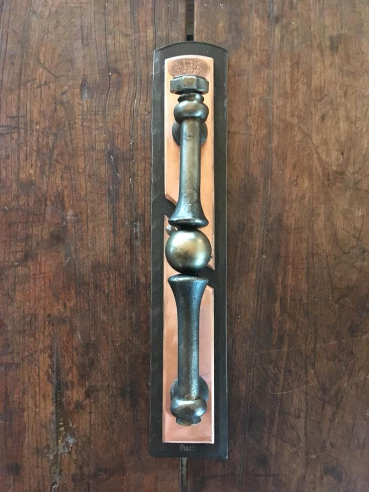 Copper&SteelDoorHandle&Plate