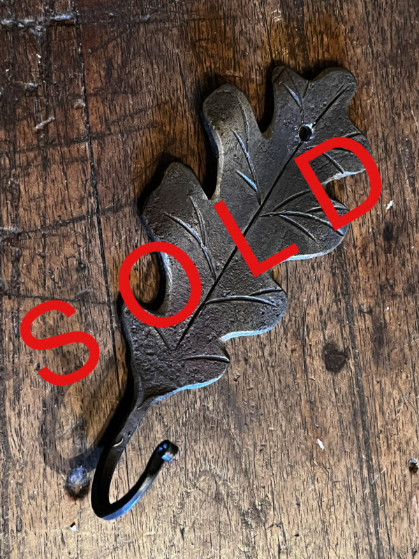 Hand-forged Oak Leaf Hook